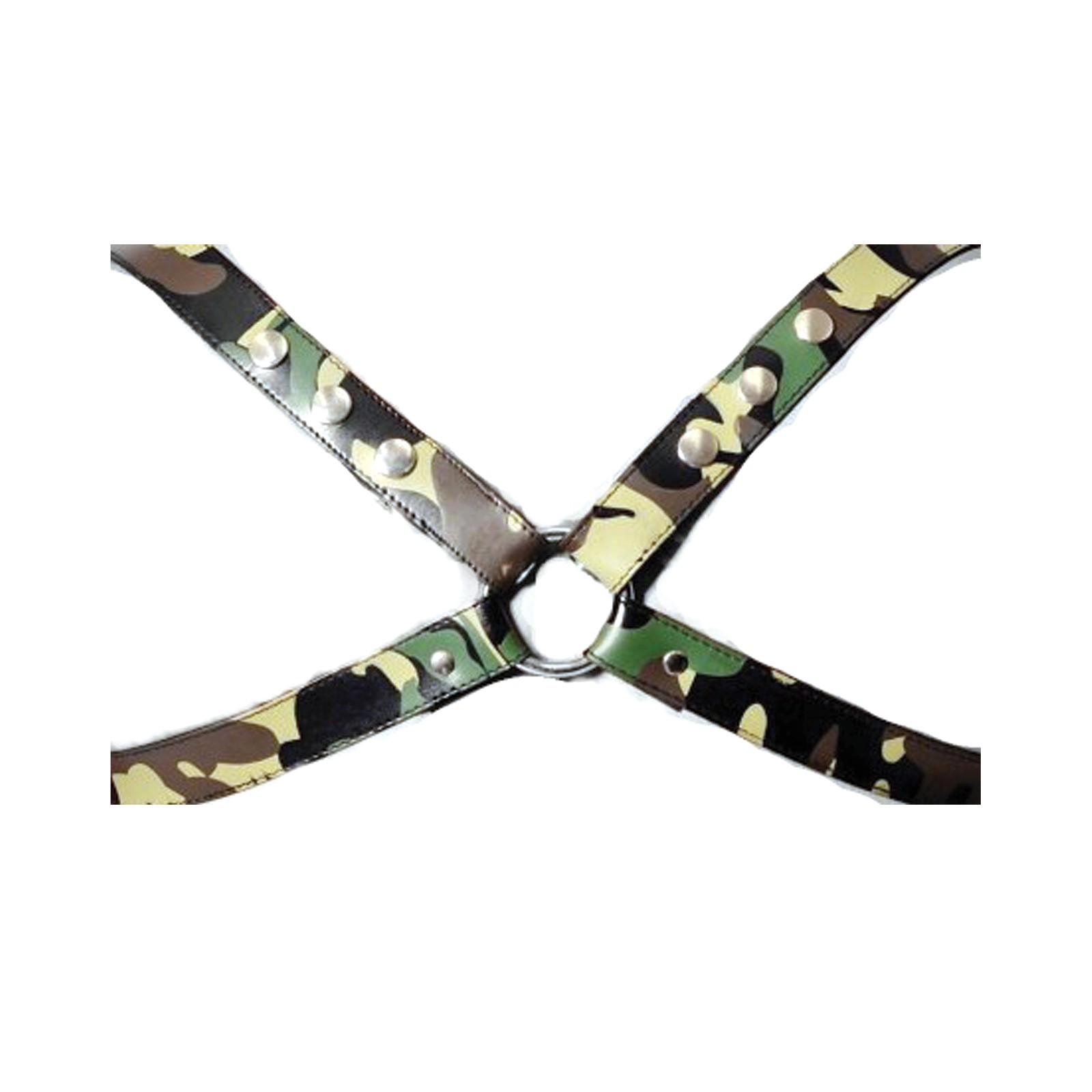 Sensual Sin Camouflage Leather X Harness