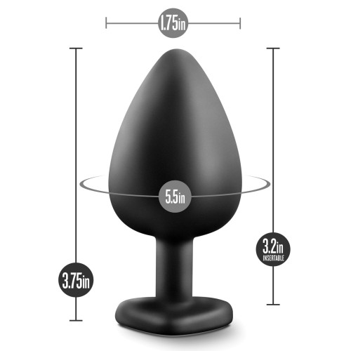 Plug Temptasia Bling con Piedra Grande - Negro