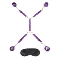 Kit de Bondage Lux Fetish 7 Piezas - Morado