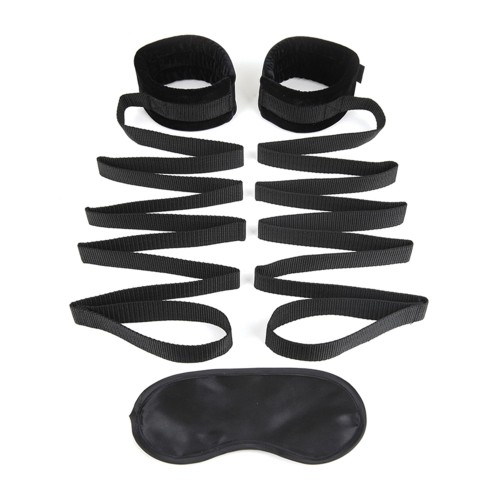 Lux Fetish Bed Strap Restraint System - 2 Pc Set