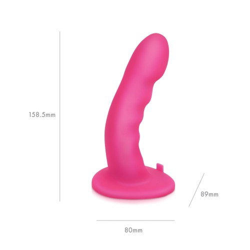 Pegasus 6 Inch Rechargeable Ripple Peg Pink