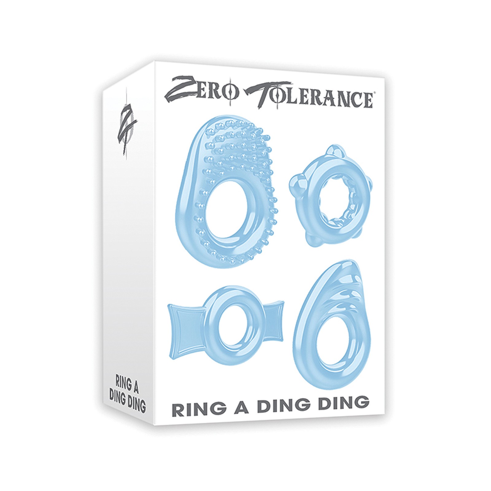 Set de 4 Anillos para el Pene Zero Tolerance Azul