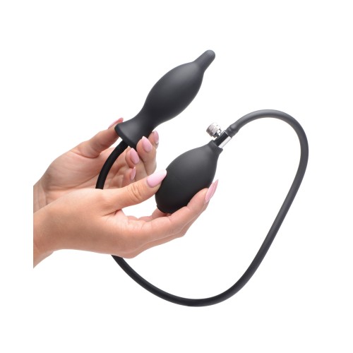 Plug Anal Inflable de Silicona Dark Inflator - Negro