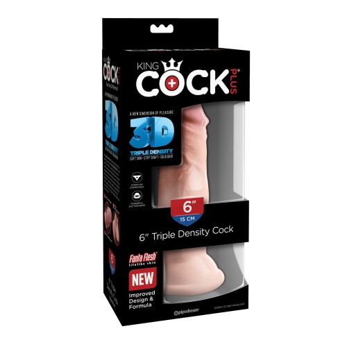 Pene Triple Densidad King Cock Plus de 6 Pulgadas