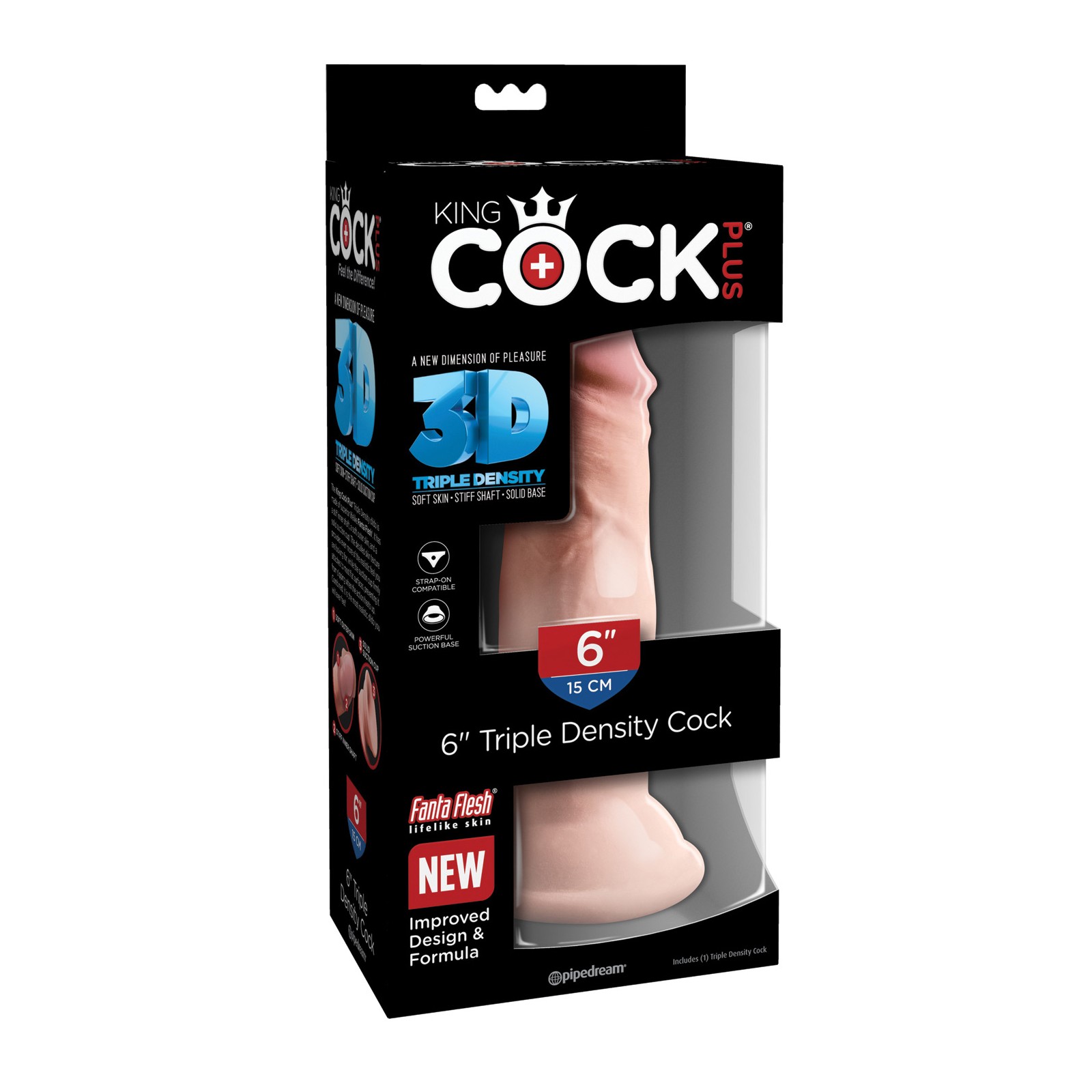 Pene Triple Densidad King Cock Plus de 6 Pulgadas