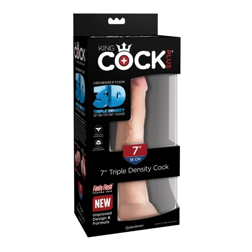 King Cock Plus Pene de 7" Triple Densidad