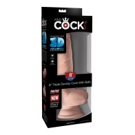 King Cock Plus 8 Inch Triple Density Cock with Balls