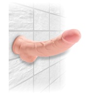 King Cock Plus 8 Pulgadas Cock Triple Densidad con Bolas