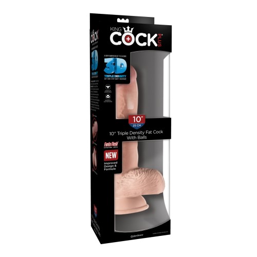 King Cock Plus 10" Triple Density Fat Cock