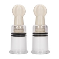 Shots Pumped Nipple Suction Set in Medium Clear