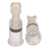 Shots Pumped Nipple Suction Set Small Clear