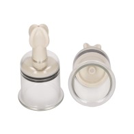 Shots Pumped Nipple Suction Cups - Large