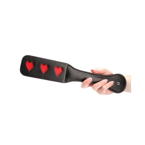 Shots Ouch Hearts Paddle Black