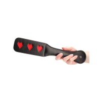 Shots Ouch Hearts Paddle Black