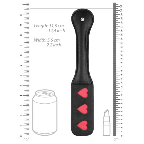 Shots Ouch Hearts Paddle Black