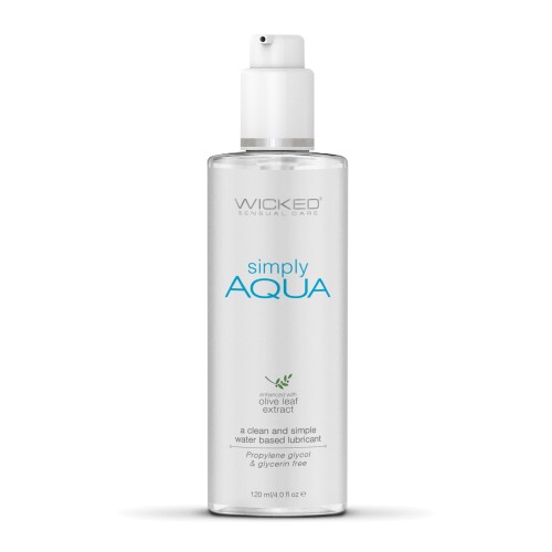 Wicked Simply Aqua Water Based Lubricant 4 oz