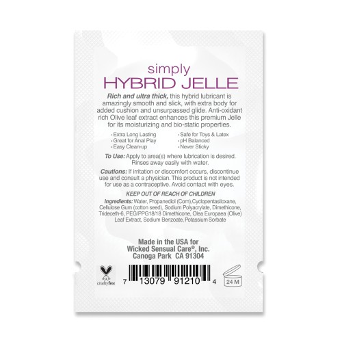 Lubricante Wicked Simply Hybrid Jelle