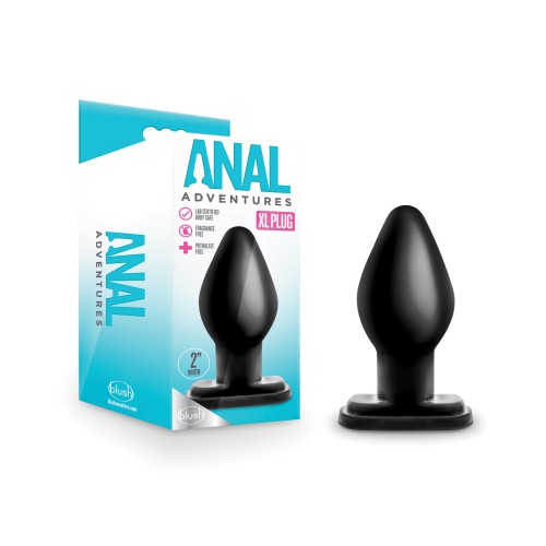 Blush Anal Adventures XL Plug Black for New Sensations