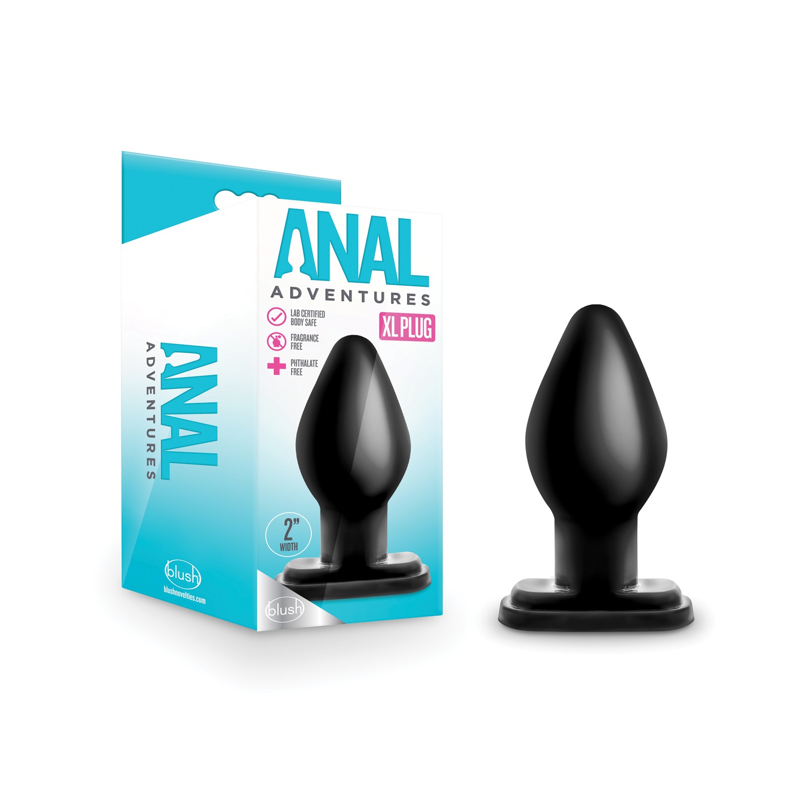 Blush Aventuras Anales Plug XL Negro para Nuevas Sensaciones