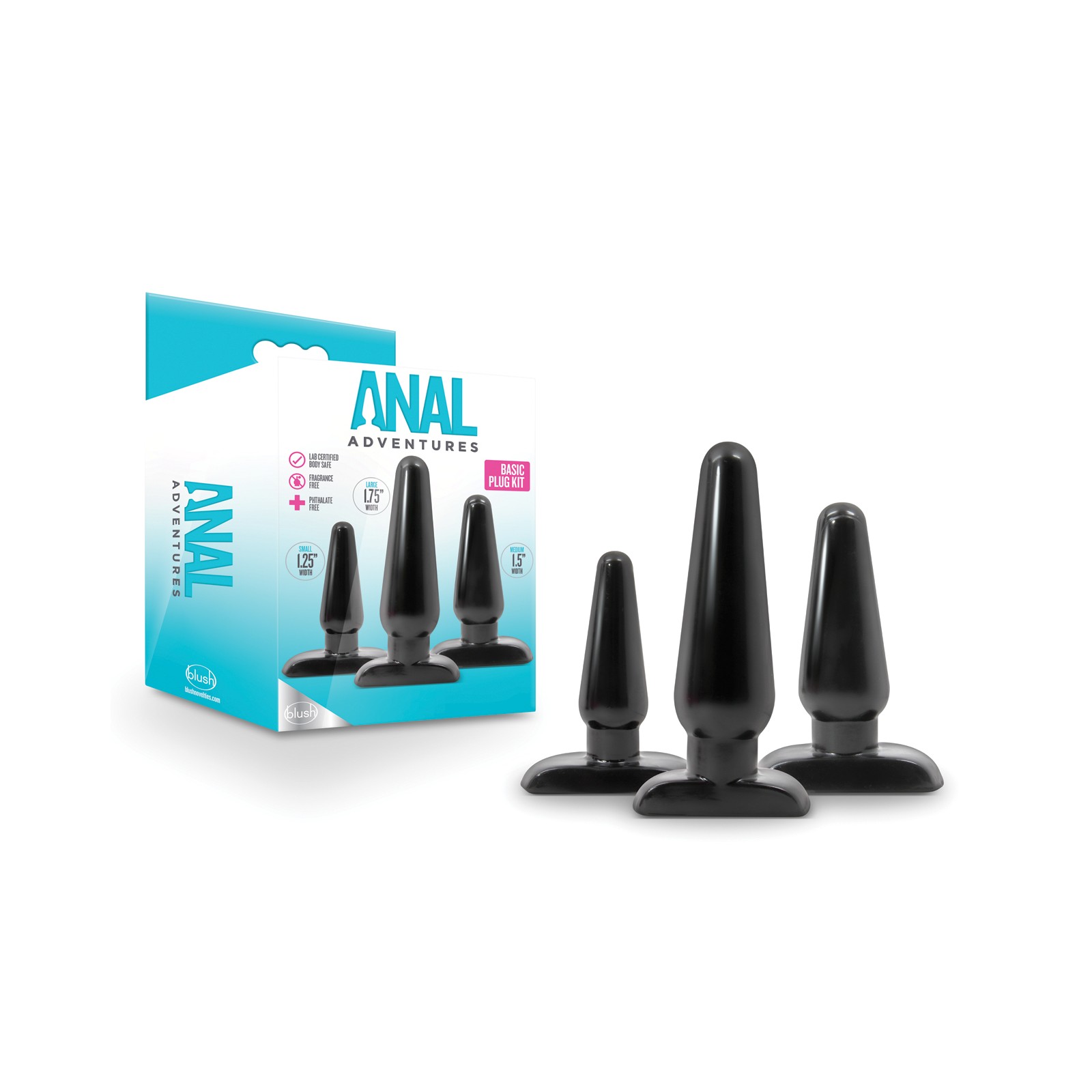 Blush Anal Adventures Basic Plug Kit for Beginners