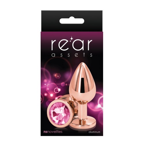 Medium Pink Anal Toy in Rose Gold