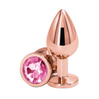 Juguete Anal Rosa Dorado Medio - Rosa