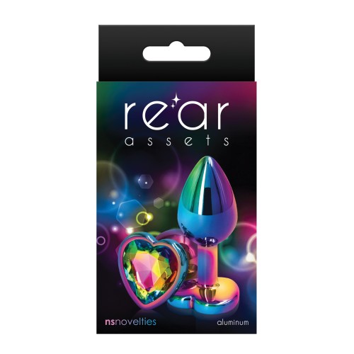 Rear Assets Multicolor Heart Small Rainbow | Playful Anal Toy