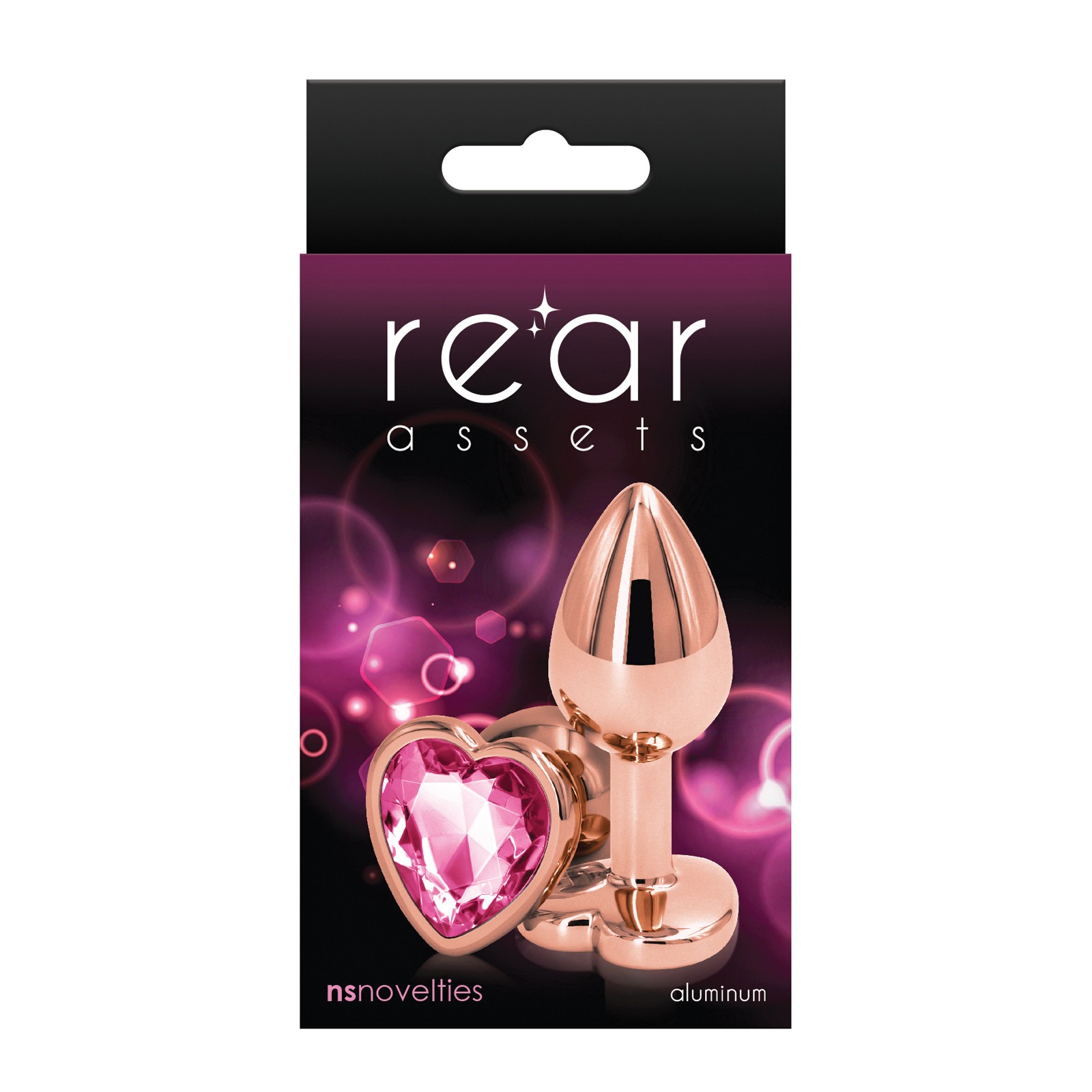 Rear Assets Rose Gold Heart Anal Toy