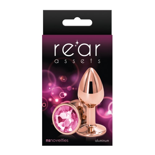 Rear Assets Rose Gold Small Anal Plug