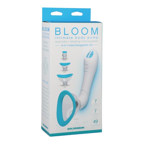 Bomba Automática Vibradora Bloom Intimate Azul Claro Blanco