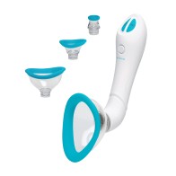 Bomba Automática Vibradora Bloom Intimate Azul Claro Blanco