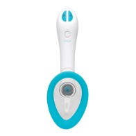 Bomba Automática Vibradora Bloom Intimate Azul Claro Blanco