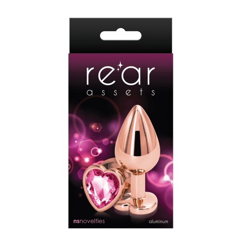 Juguete Anal Corazón Gold Rose - Medium