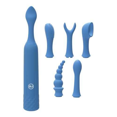 iVibe iQuiver 7 Piece Set Periwinkle - Versatile Vibrator