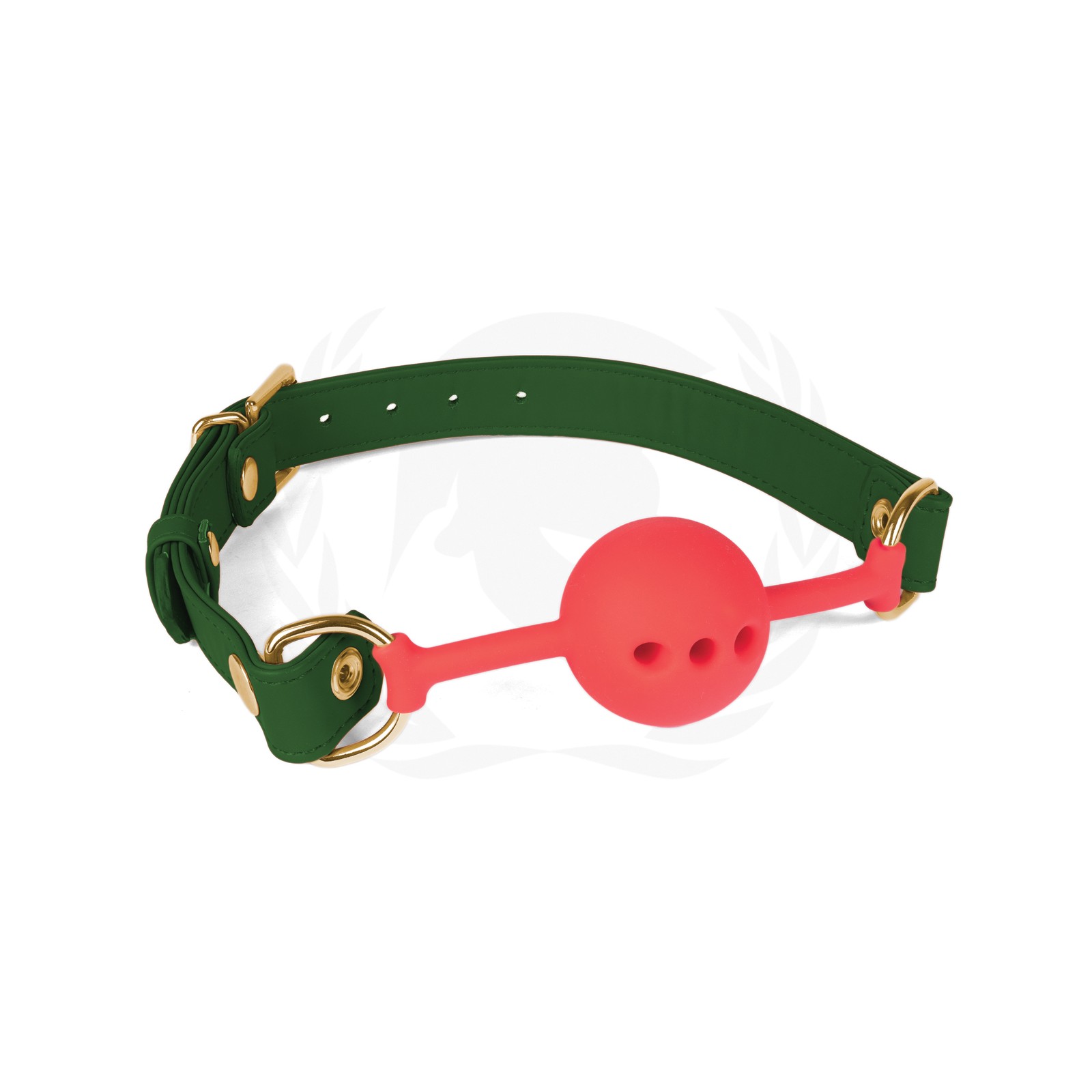 Spartacus Silicone Ball Gag Green Straps