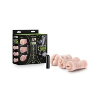 Kit de Manga Vibrante Blush M para Hombres Pack de 3