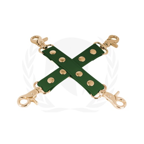 Atadura PU Hog Spartacus con Accesorios Dorados Verde