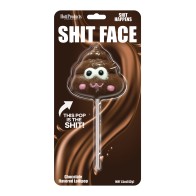 Shit Face Chocolate Flavored Lollipop for Fun