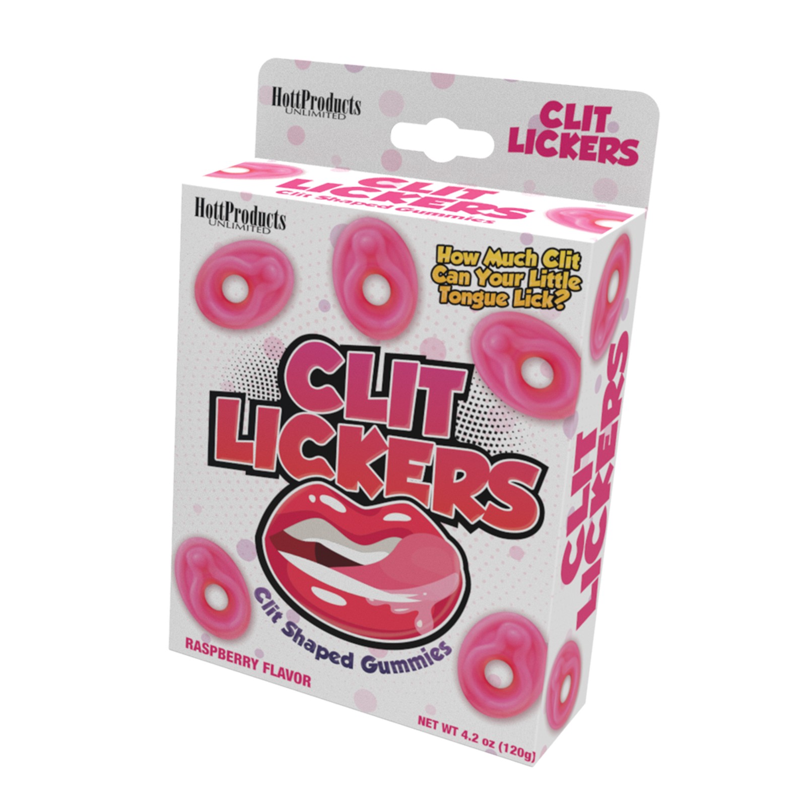 Clit Lickers Clit Shaped Gummies Raspberry