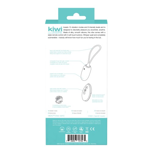 VeDO KIWI Bullet Recargable Insertable - Tease Me Turquesa