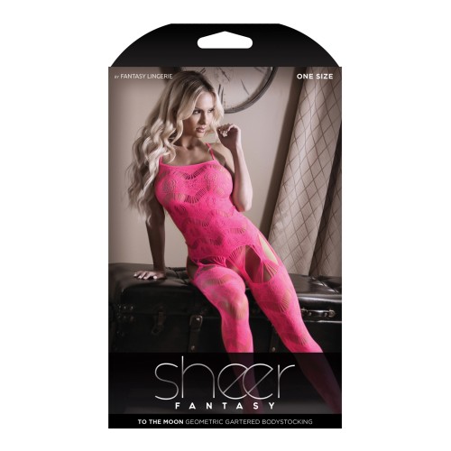 Bodystocking Fantasy Rosa Neón Talla Única