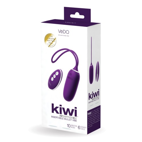 VeDO KIWI Bala Recargable Insertable - Púrpura Profundo