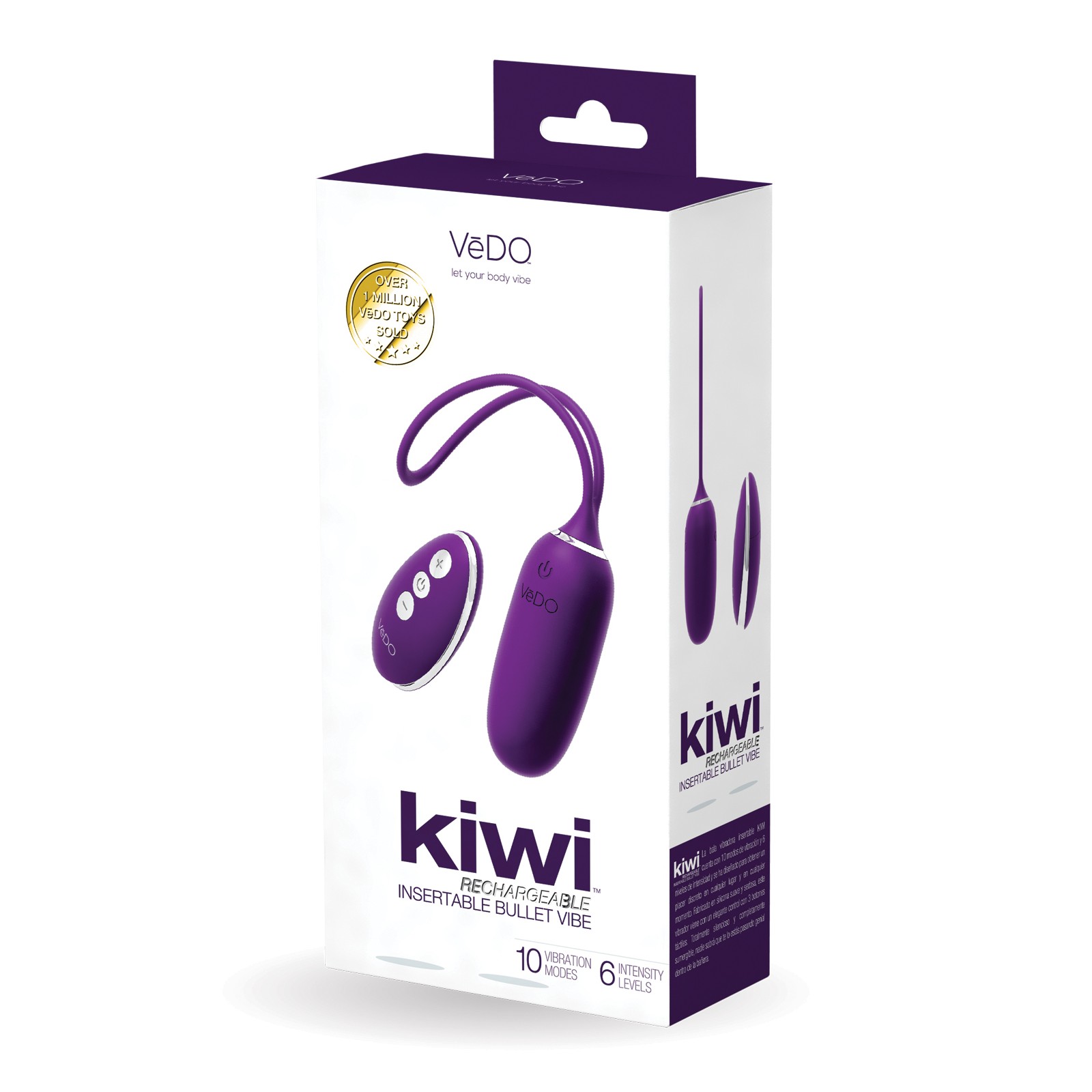 VeDO KIWI Rechargeable Insertable Bullet - Deep Purple