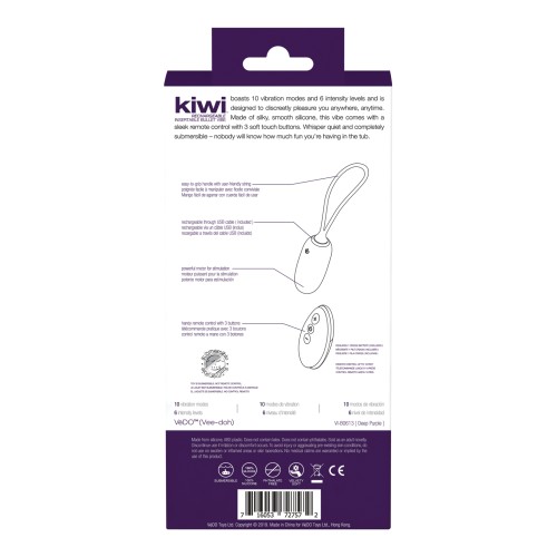 VeDO KIWI Bala Recargable Insertable - Púrpura Profundo