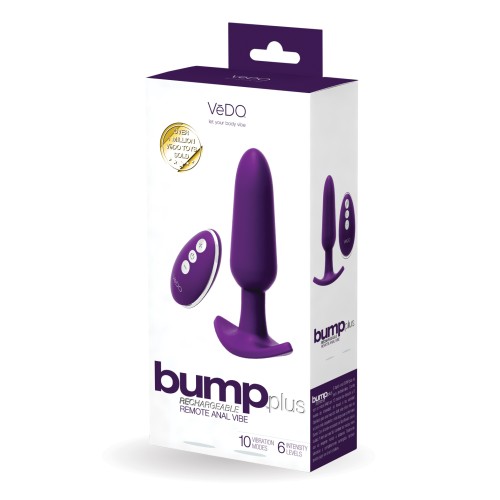 VeDO Bump Plus Vibrador Anal Púrpura Profundo