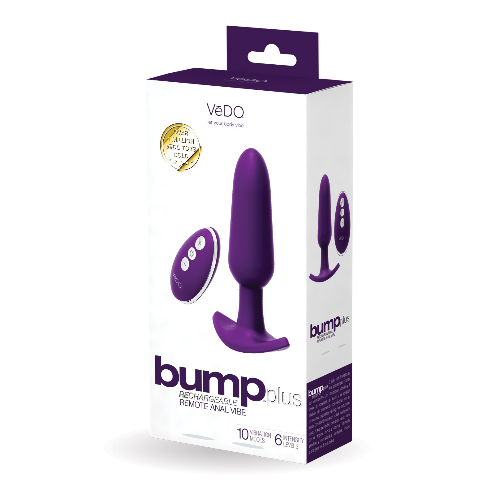 VeDO Bump Plus Deep Purple Anal Vibrator