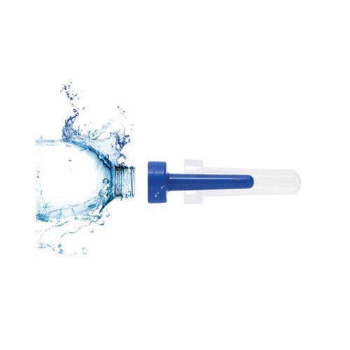 Adaptador de Enema Skwert Botella de Agua Azul