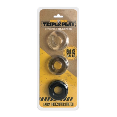 Boneyard Triple Play Cock Ring for Enhanced Erection