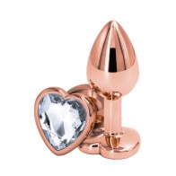 Rear Assets Rose Gold Heart Anal Toy Small