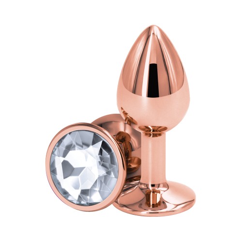 Rear Assets Rose Gold Small Anal Toy for Couples